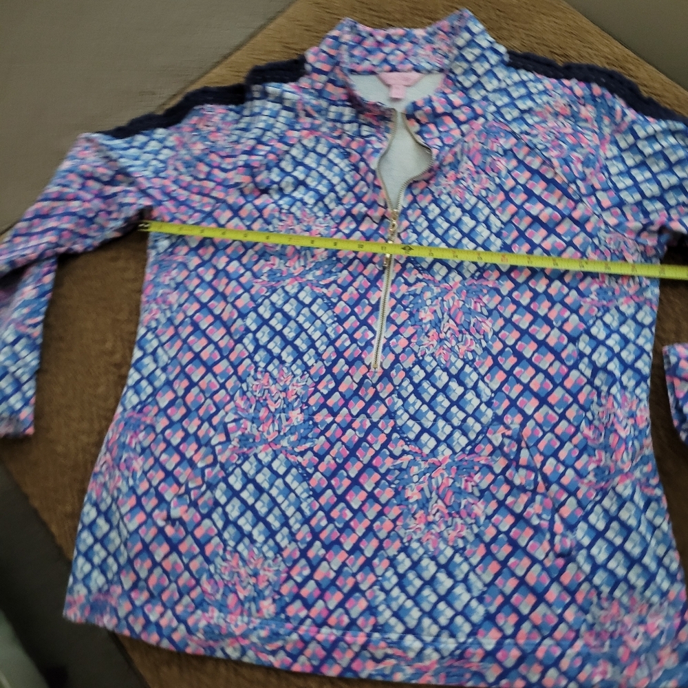 Lilly Pulitzer Colorful Patterned Long Sleeve Top - Picture 3 of 5